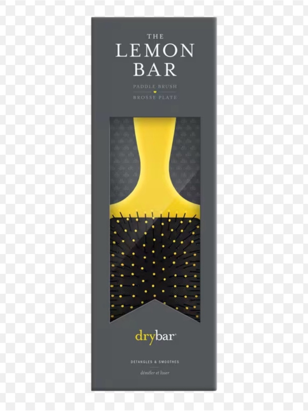 Drybar Yellow and Black Paddle Brush